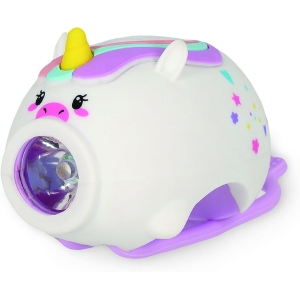 LUCE FRONTALE RICARICABILE PER BICI CON CAMPANELLO UNICORNO