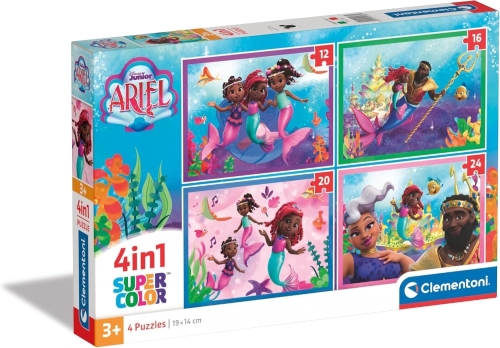PUZZLE DISNEY ARIEL 4 IN1 CLEMENTONI