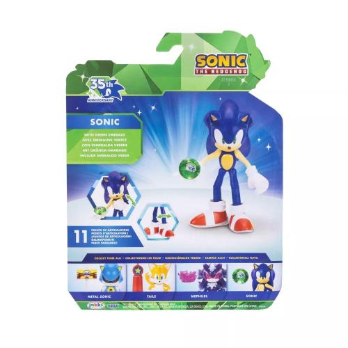 SONIC - 35TH ANNIVERSARY PERSONAGGIO ARTICOLATO 10 CM SONIC CON ACCESSORIO
