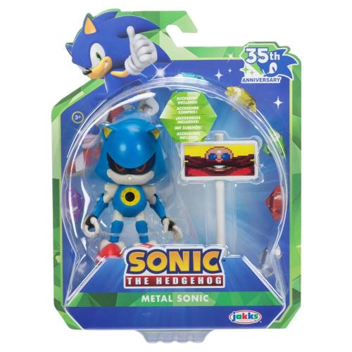 SONIC - 35TH ANNIVERSARY PERSONAGGIO ARTICOLATO 10 CM METAL SONIC CON ACCESSORIO
