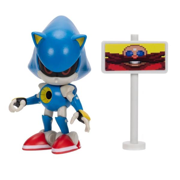 SONIC - 35TH ANNIVERSARY PERSONAGGIO ARTICOLATO 10 CM METAL SONIC CON ACCESSORIO