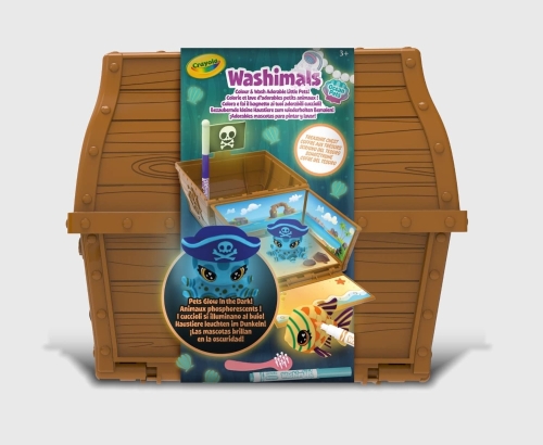 WASHIMALS GLOW OCEAN - SCRIGNO DEL TESORO CRAYOLA