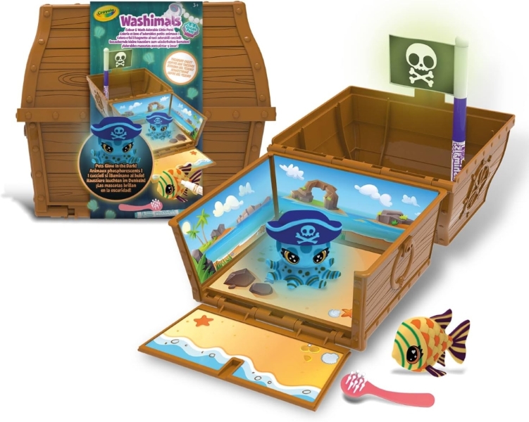 WASHIMALS GLOW OCEAN - SCRIGNO DEL TESORO CRAYOLA