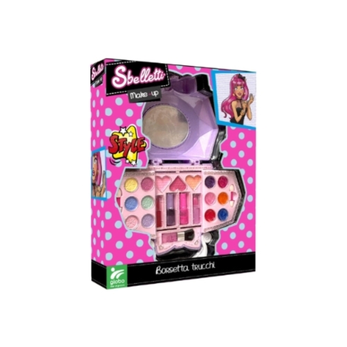 COFANETTO TRUCCHI BORSETTA CON SPECCHIO GLOBO