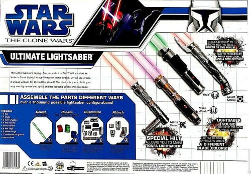 STAR WARS THE CLONE WARS COSTRUISCI LA TUA SPADA LASER LIGHTSABER