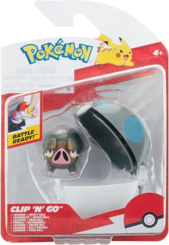 POKEMON PERSONAGGIO CLIP N GO LECHONK + HEAVY BALL