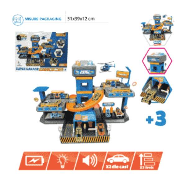URBAN CITY GARAGE 3 PIANI HUNGARY TOYS