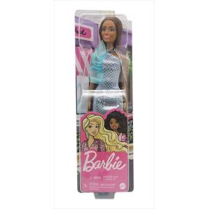 BARBIE GLITZIE CASTANA VESTITO AZZURRO