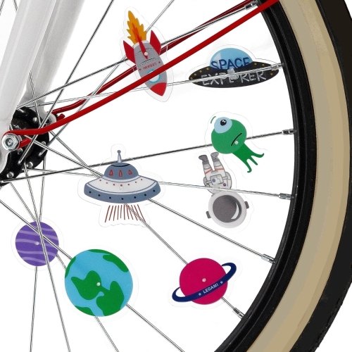 PIMP YOUR BIKE! - SET DI 30 DECORAZIONI PER BICICLETTA SPACE