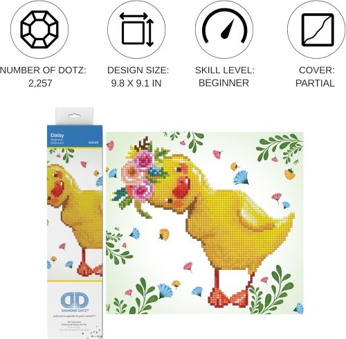 DIAMOND DOTZ PAINTING BEGINNER KIT DI PITTURA DAISY