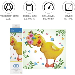 DIAMOND DOTZ PAINTING BEGINNER KIT DI PITTURA DAISY