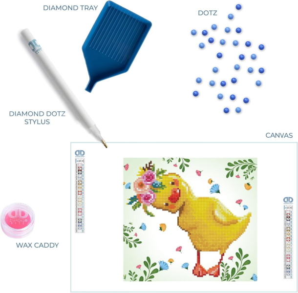 DIAMOND DOTZ PAINTING BEGINNER KIT DI PITTURA DAISY
