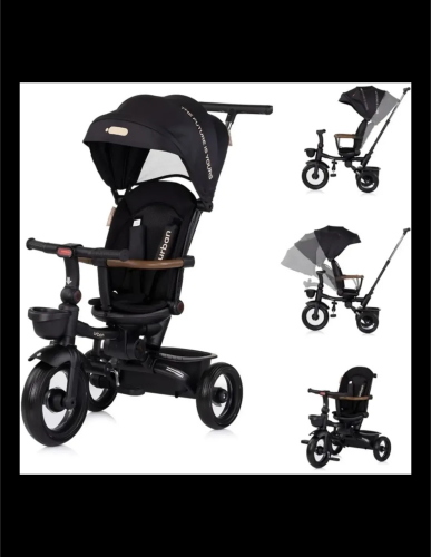 TRICICLO RIPIEGABILE 360 WITH CANOPY URBAN BLACKBERRY