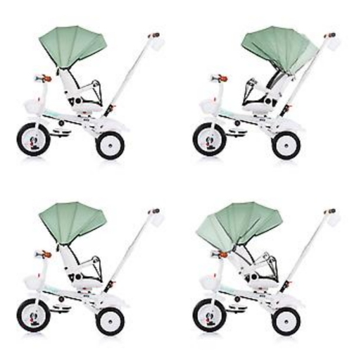 TRICICLO RIPIEGABILE 360  SEDILE GIREVOLE FUTURO GREEN