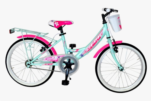 BICICLETTA 20 CTB CITY BIKE GIRL VENERE TURCHESE 1 VELOCITA