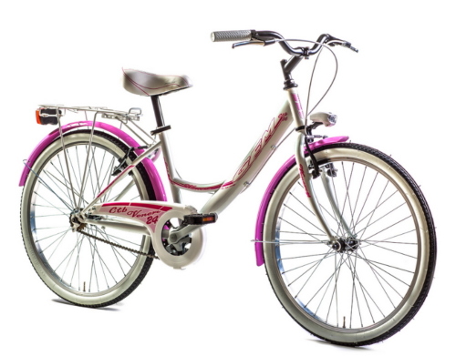 BICICLETTA 20 CTB CITY BIKE GIRL VENERE BIANCO 6 VELOCITA