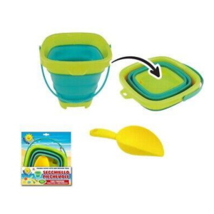 SET SPIAGGIA SECCHIELLO QUADRATO SQUARE CON PALETTA