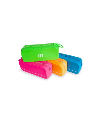 ASTUCCIO BUSTINA MONOCROMO ZIP FLUO