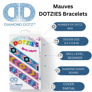 DIAMOND DOTZ MAUVES BRACCIALI