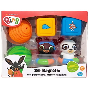 BING - SET BAGNETTO CON PERSONAGGI, CUBOTTI E PALLINE