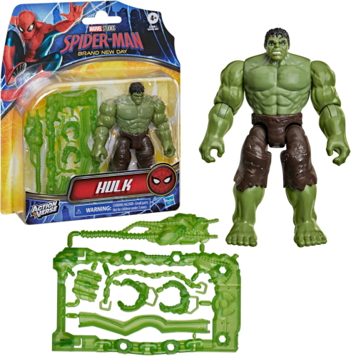 SPIDERMAN BOM L'INCREDIBILE HULK ACTION VERSE FIGURE CON ACCESSORI