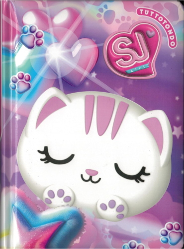 DIARIO AGENDA 10 M DATATO GATTINO BIANCO # CARTOTECNICA GIRL SJ GANG