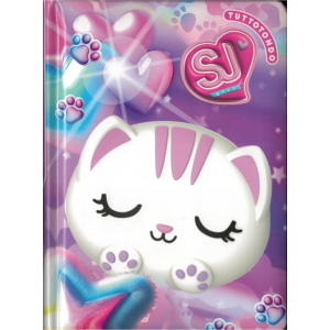 DIARIO AGENDA 10 M DATATO GATTINO BIANCO # CARTOTECNICA GIRL SJ GANG