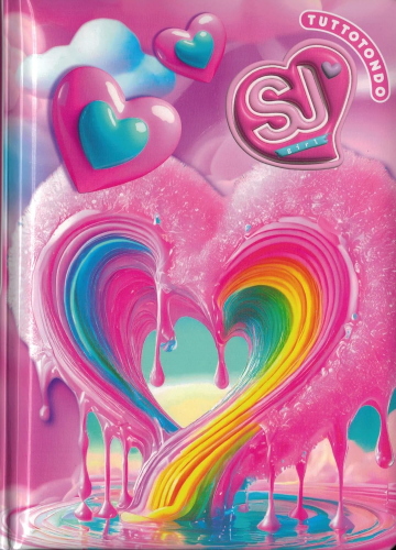 DIARIO AGENDA 10 M DATATO CUORE # CARTOTECNICA GIRL SJ GANG CARTOTECNICA GIRL
