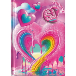 DIARIO AGENDA 10 M DATATO CUORE # CARTOTECNICA GIRL SJ GANG CARTOTECNICA GIRL