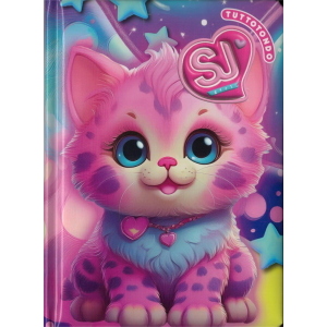 DIARIO AGENDA 10 M DATATO GATTINO FUCSIA # CARTOTECNICA GIRL SJ GANG CARTOTECNICA GIRL