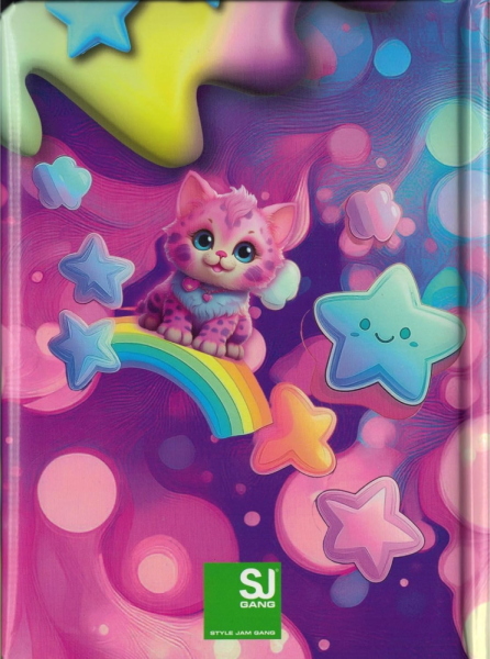 DIARIO AGENDA 10 M DATATO GATTINO FUCSIA # CARTOTECNICA GIRL SJ GANG CARTOTECNICA GIRL