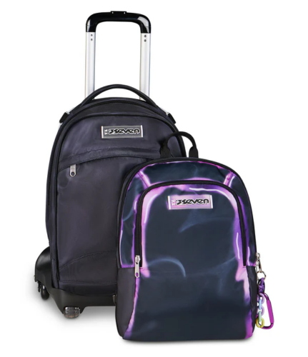 ZAINO TROLLEY JACK 8WD DETACH SEVEN SHADOWS OF COLOR VIOLA