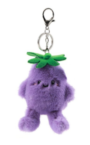 PORTACHIAVI PLUSH FRESH MARKET ELLIE EGGPLANT MELANZANA
