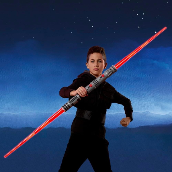 STAR WARS FEATURE LIGHTSABER SPADA LASER DARTH MAUL