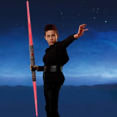 STAR WARS FEATURE LIGHTSABER SPADA LASER DARTH MAUL