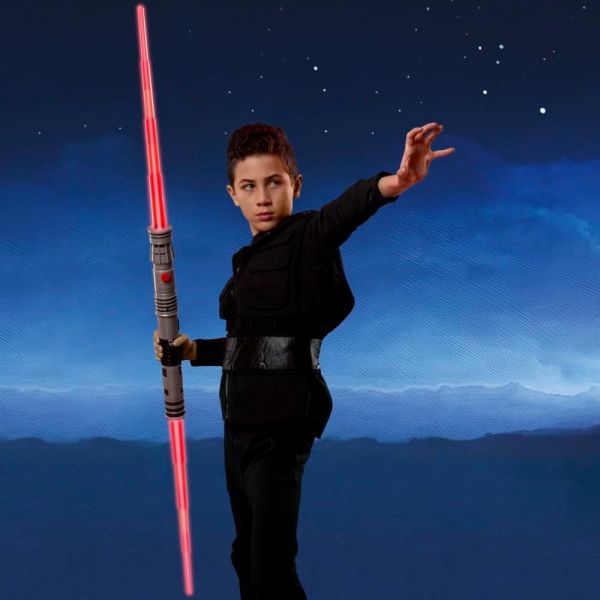 STAR WARS FEATURE LIGHTSABER SPADA LASER DARTH MAUL