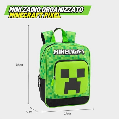MINI ZAINO ASILO PIXEL MINECRAFT