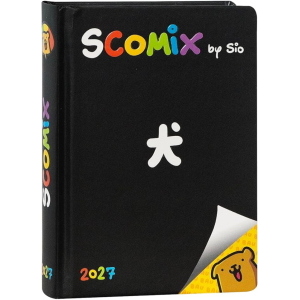DIARIO AGENDA 16 MESI MEDIUM SCOMIX BLACK