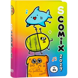 DIARIO AGENDA 16 MESI MEDIUM SCOMIX MULTICOLOR