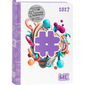 DIARIO AGENDA 16 MESI MEDIUM HASHTAG LILAC COLOR ME
