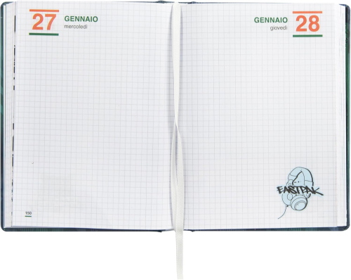 DIARIO AGENDA DATATO 13 MESI MEDIUM EASTPAK LETTERDYE BLUE