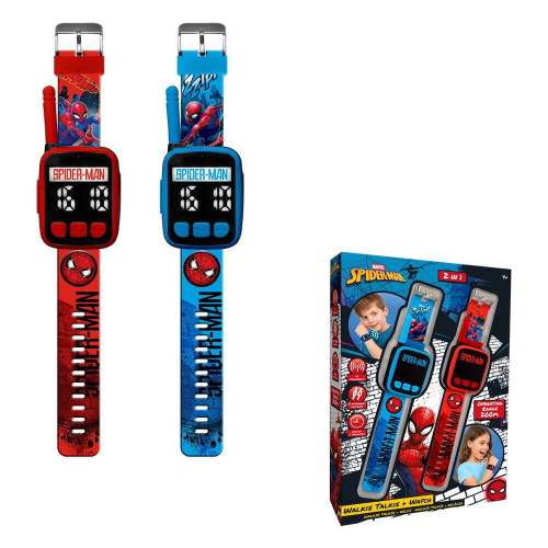 WALKIE TALKIE OROLOGI SET 2 IN 1 SPIDERMAN