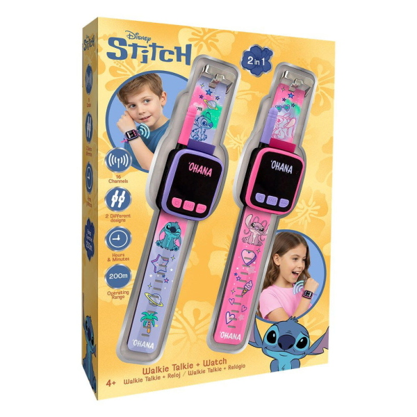 WALKIE TALKIE OROLOGI SET 2 IN 1 LILO & STITCH