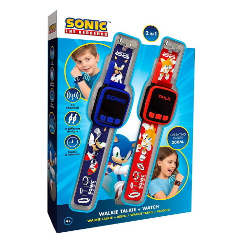 WALKIE TALKIE OROLOGI SET 2 IN 1 SONIC