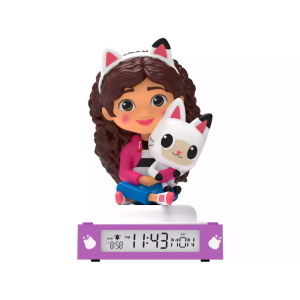 LAMPADA 3D CON OROLOGIO, DATA E SVEGLIA GABBYS DOLLHOUSE