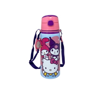 BORRACCIA IN ALLUMINIO 600ML CON MANICO HELLO KITTY AND FRIENDS