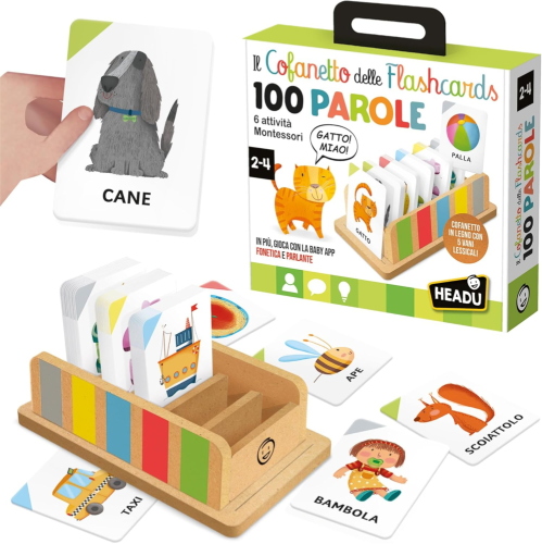COFANETTO FLASHCARDS 100 PAROLE MONTESSORI