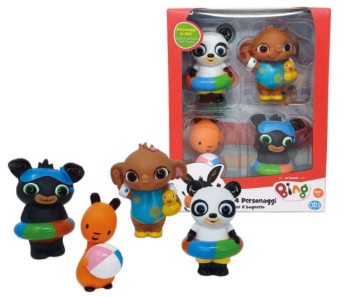 BING - SET 4 PERSONAGGI BAGNETTO DELUXE