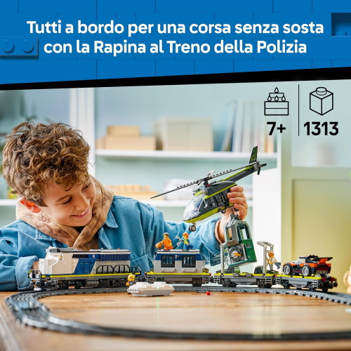 LEGO CITY TRAINS RAPINA AL TRENO DELLA POLIZIA