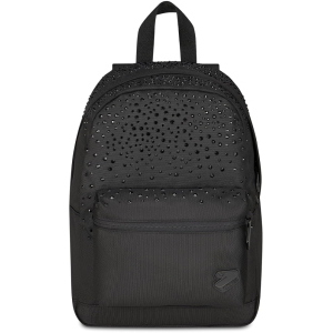 ZAINO ROUND XS SEVEN GLITZYCUTE NERO CON STRASS NERE